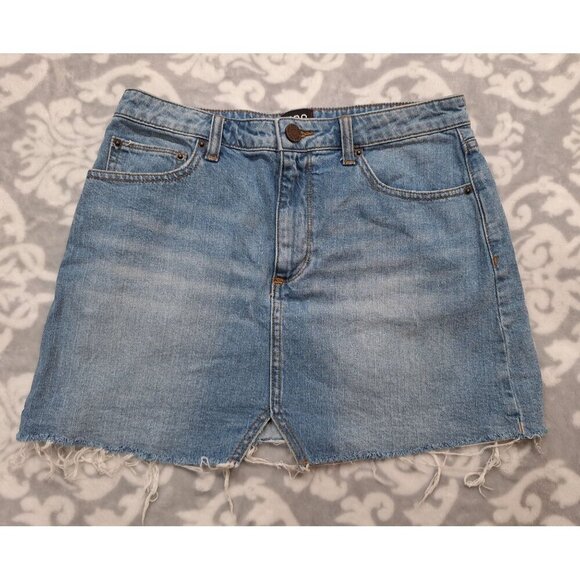 EUC BDG Urban Outfitters Cut-off Denim Jean Skirt/Size Medium - Picture 1 of 4